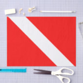 Duikvlag Scuba-duiker Duiker omlaag Tissuepapier (Craft)