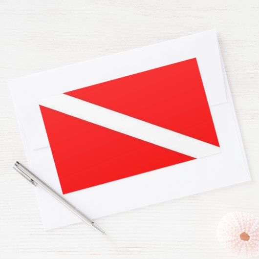 Duikvlag Sticker (Envelop)