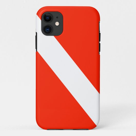 Duikvlag voor Scuba Duiken Case-Mate iPhone Case (Achterkant)