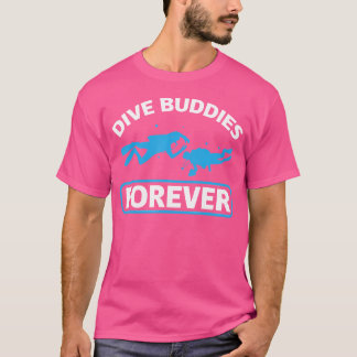 Duikvrienden voor altijd Scubadiver Freediver Divi T-shirt