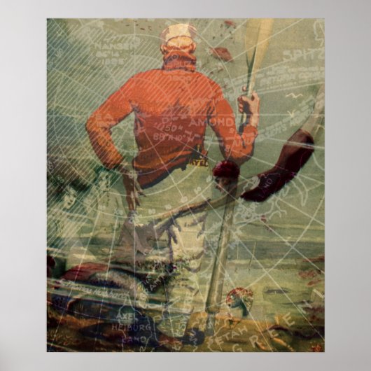  duikvrouw in slachterij Collage Poster (Voorkant)