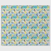 Duikwrap papier, snorkel cadeauverpakking cadeaupapier (Vlak)