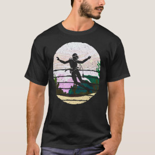 Duikzwemmen Duikboot Onderwater Retro Oceaan D T-shirt