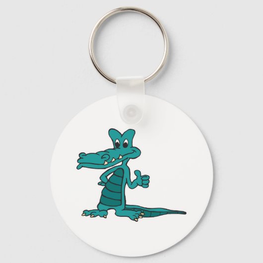 duim omhoog alligator sleutelhanger (Voorkant)
