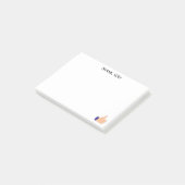 Duim Omhoog Bedankt op Witte Achtergrond Post-it® Notes (Schuin)