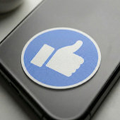 Duim Omhoog (Blauw) Sticker