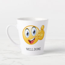 Duim Omhoog Emoji Goed Gedaan Glimlachend Gezicht 