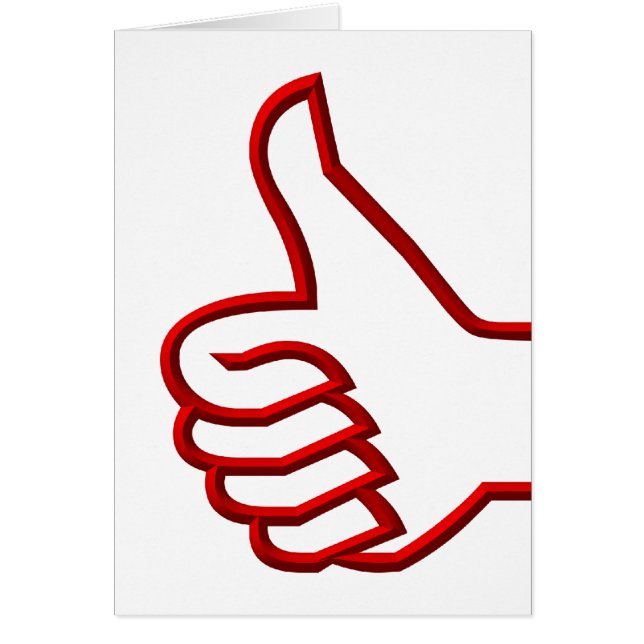 Duim omhoog hand (Voorkant)