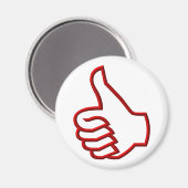 Duim omhoog hand magneet (Voorkant / Achterkant)