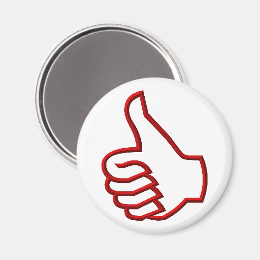 Duim omhoog hand magneet (Voorkant / Achterkant)