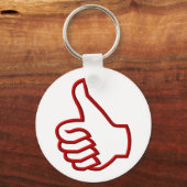 Duim omhoog hand sleutelhanger (Voorkant)