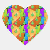 Duim Omhoog Handgebaar Als Gebaar Goedkeuring Pop Hart Sticker (Voorkant)