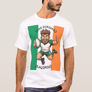 Duim Omhoog naar de Try Line Ierse Rugby Vreugde T-shirt
