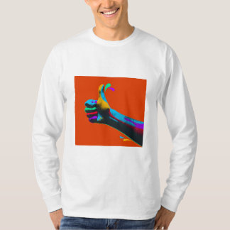 Duim omhoog ontwerp t-shirt