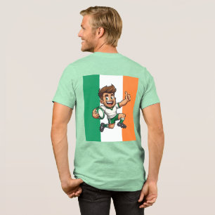 Duim Omhoog Overwinning Ierse Rugby Geest Tri-Blend Shirt