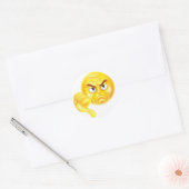 Duim omlaag Emoji Ronde Sticker (Envelop)