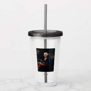 Duim portret, Benjamin Franklin Founding Father Acryl Drinkbeker