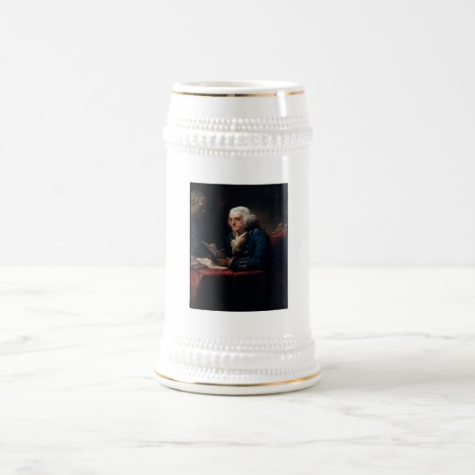 Duim portret, Benjamin Franklin Founding Father Bierpul (Center)