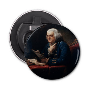 Duim portret, Benjamin Franklin Founding Father Button Flesopener