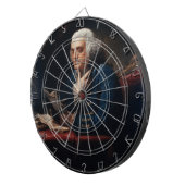 Duim portret, Benjamin Franklin Founding Father Dartbord (Voorkant Rechts)