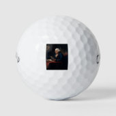 Duim portret, Benjamin Franklin Founding Father Golfballen (Voorkant)
