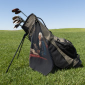 Duim portret, Benjamin Franklin Founding Father Golfhanddoek (Groen)