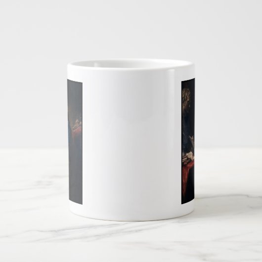 Duim portret, Benjamin Franklin Founding Father Grote Koffiekop (Voorkant)