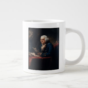 Duim Portret, Benjamin Franklin Founding Father Grote Koffiekop