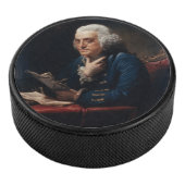 Duim portret, Benjamin Franklin Founding Father Hockey Puck (3/4)