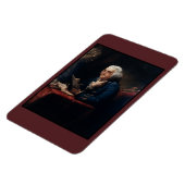 Duim portret, Benjamin Franklin Founding Father Magneet (Linkerzijde)