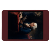 Duim portret, Benjamin Franklin Founding Father Magneet (Horizontaal)