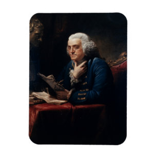 Duim portret, Benjamin Franklin Founding Father Magneet