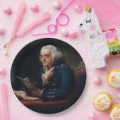 Duim portret, Benjamin Franklin Founding Father Papieren Bordje (Feest)