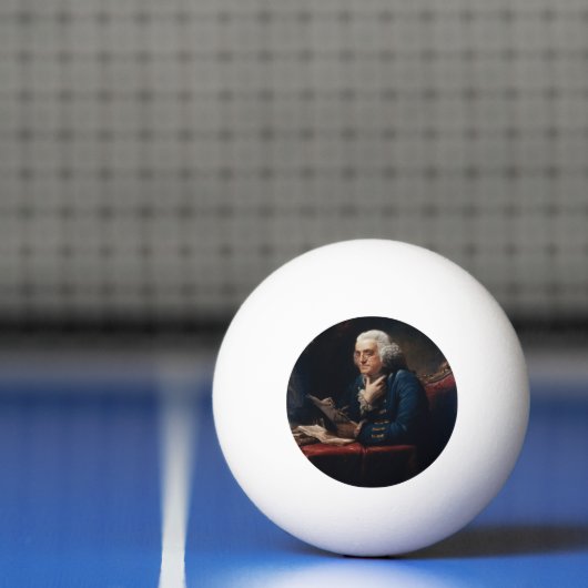 Duim portret, Benjamin Franklin Founding Father Pingpongbal (Net)
