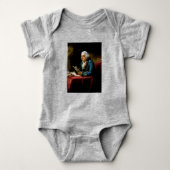 Duim portret, Benjamin Franklin Founding Father Romper (Voorkant)