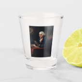 Duim portret, Benjamin Franklin Founding Father Shot Glas (Voorkant)