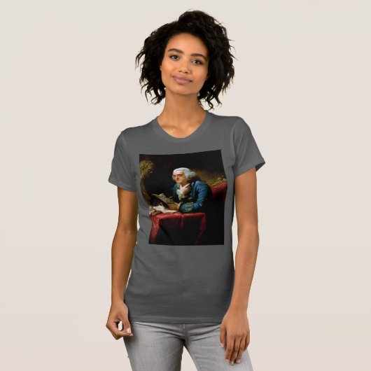 Duim portret, Benjamin Franklin Founding Father T-shirt (Voorkant volledig)