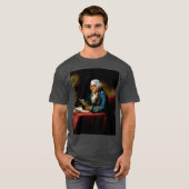 Duim portret, Benjamin Franklin Founding Father T-shirt (Voorkant volledig)
