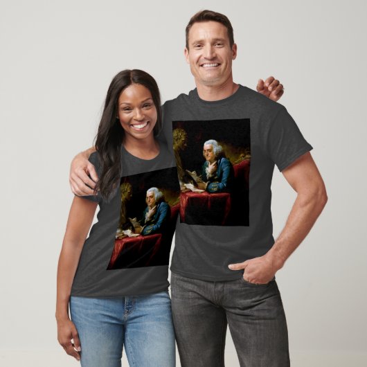 Duim portret, Benjamin Franklin Founding Father T-shirt (Unisex)