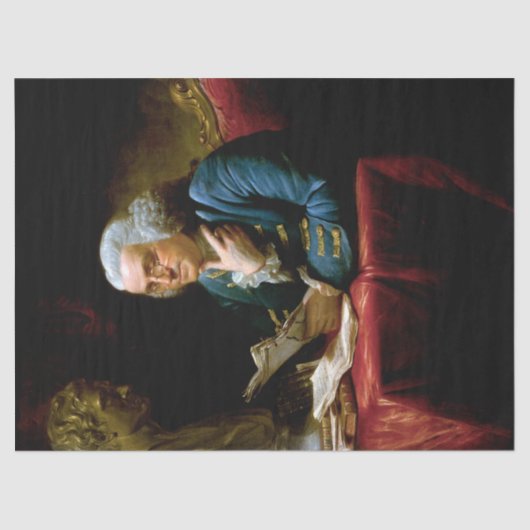 Duim portret, Benjamin Franklin Founding Father Tissuepapier (Voorkant)