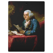 Duim Portret, Benjamin Franklin Grondlegger Vader Klembord (Achterkant)