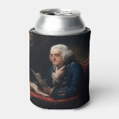 Duim Portret Benjamin Franklin in het Witte Huis Blikjeskoeler (Blikje Voorkant)