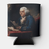 Duim Portret Benjamin Franklin in het Witte Huis Blikjeskoeler (Voorkant)