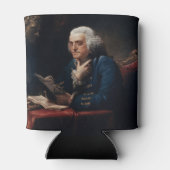 Duim Portret Benjamin Franklin in het Witte Huis Blikjeskoeler (Achterkant)