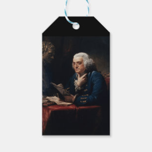 Duim Portret, Benjamin Franklin Oudstervader Cadeaulabel