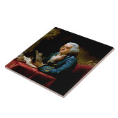 Duim Portret, Benjamin Franklin Oudstervader Tegeltje (Zijkant)