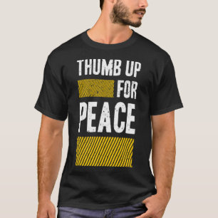 Duim voor vrede t-shirt