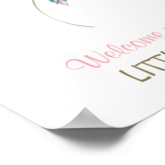 Duimafdruk gastboek Droomvanger Vingerafdruk Baby Poster (Hoek)