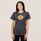 Duimafdrukcookie Nationale Cookie-dag Elke dag Tri-Blend Shirt (Voorkant volledig)