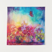 DUIMBELINA IN BLOEMENMAND, VLINDER WANDKLEED (Voorkant (horizontaal))